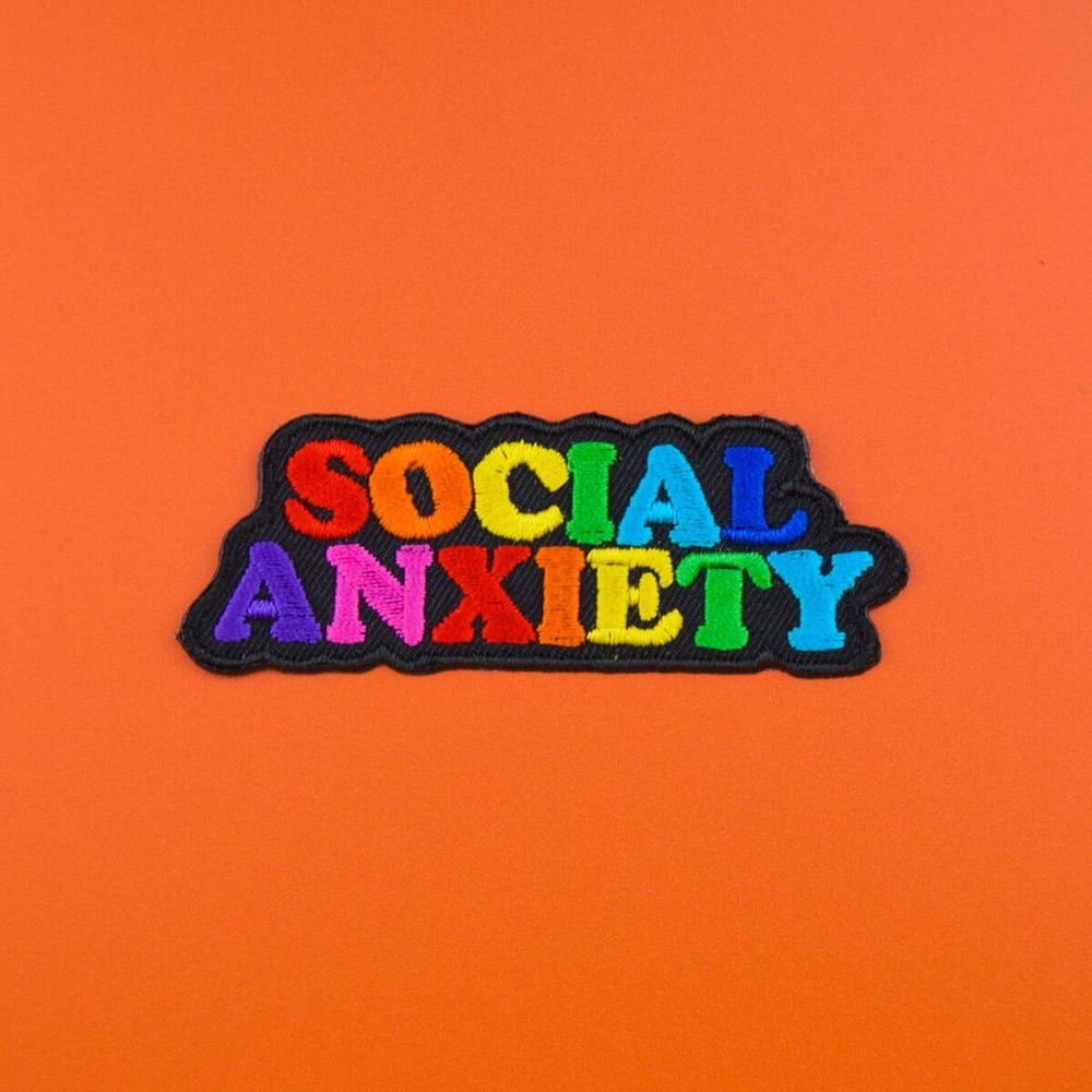 Extreme Largeness - SOCIAL ANXIETY Patch - Regenboog
